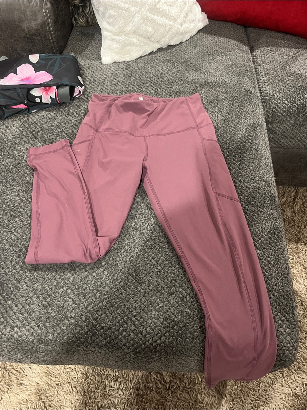 Yogalicious Mauve High-Rise Performance Leggings